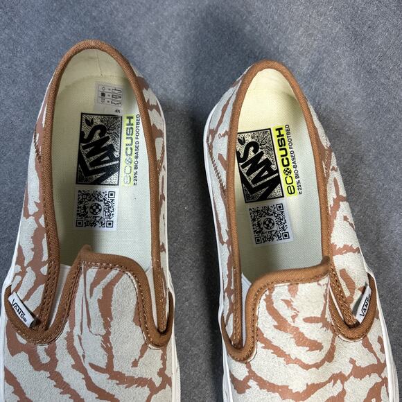 Vans Slip-On Men's 8.5 Women's 10 VR3 SF Tiger Shell Ecocush Skateboard Shoes - Picture 3 of 9